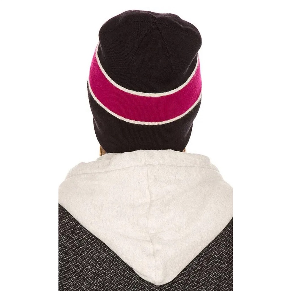 Isabel Marant Black Camden Cotton & Wool Ribbed Knit Beanie Hat w Logo NWT - Picture 4 of 13
